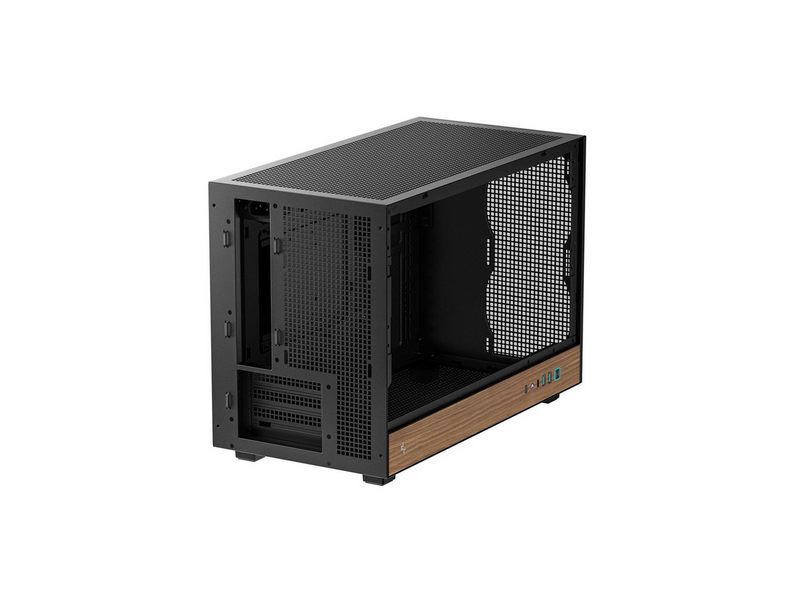 DeepCool CH260 WOOD - Gehäuse - Minitower - Schwarz