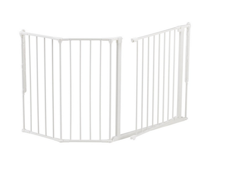 BabyDan Flex M sikkerhedsgitter hvid 90-146 cm