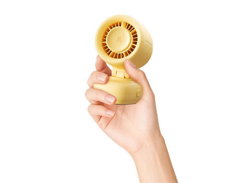 Jisulife Stroller Fan 4 5000mAh Mini Fan for Stroller with Metal Clip - Yellow - 5000 mAh