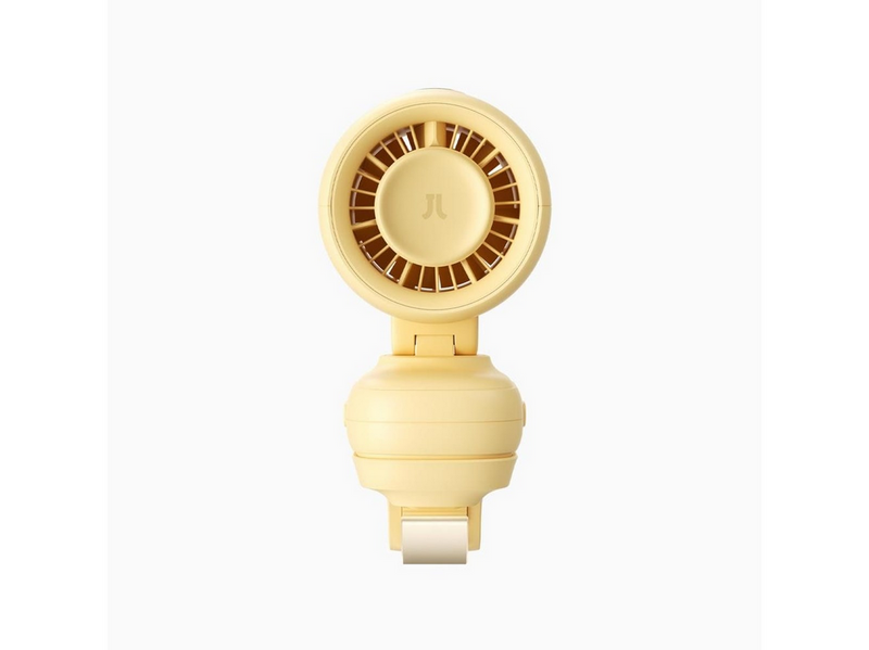 Jisulife Stroller Fan 4 5000mAh Mini Fan for Stroller with Metal Clip - Yellow - 5000 mAh