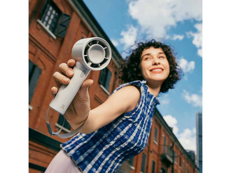 Jisulife Handheld Fan 10 4000mAh Portable USB Fan - Gray - 4000 mAh
