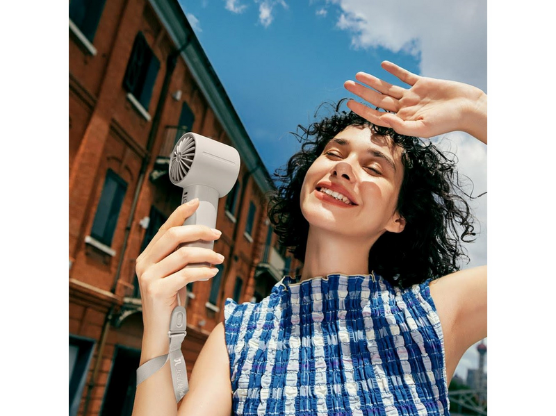 Jisulife Handheld Fan 10 4000mAh Portable USB Fan - Gray - 4000 mAh
