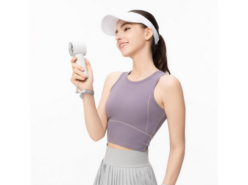 Jisulife Handheld Fan 10 4000mAh Portable USB Fan - Gray - 4000 mAh