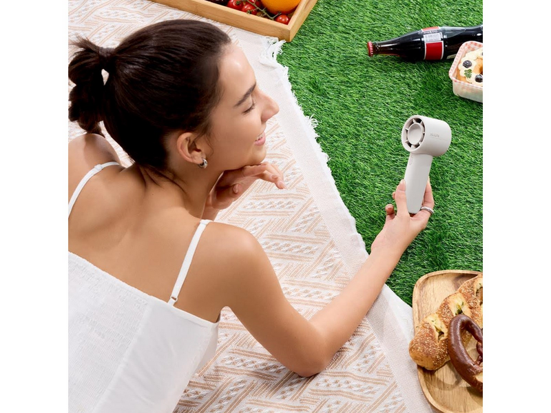 Jisulife Handheld Fan 10 4000mAh Portable USB Fan - Gray - 4000 mAh