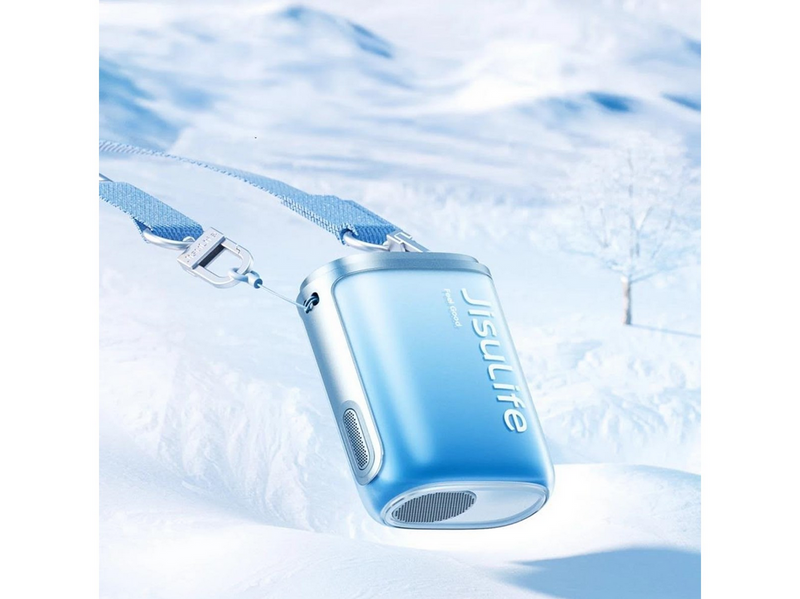 Jisulife Neck Fan 5 4500mAh Mini Fan with Lanyard - Blue - 4500 mAh