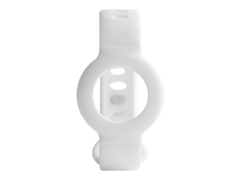 Deltaco Apple AirTag silicone wristband white