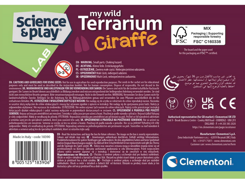 Clementoni Mini Terrarium Giraffe