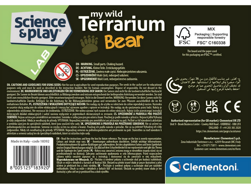 Clementoni Mini Terrarium Bear