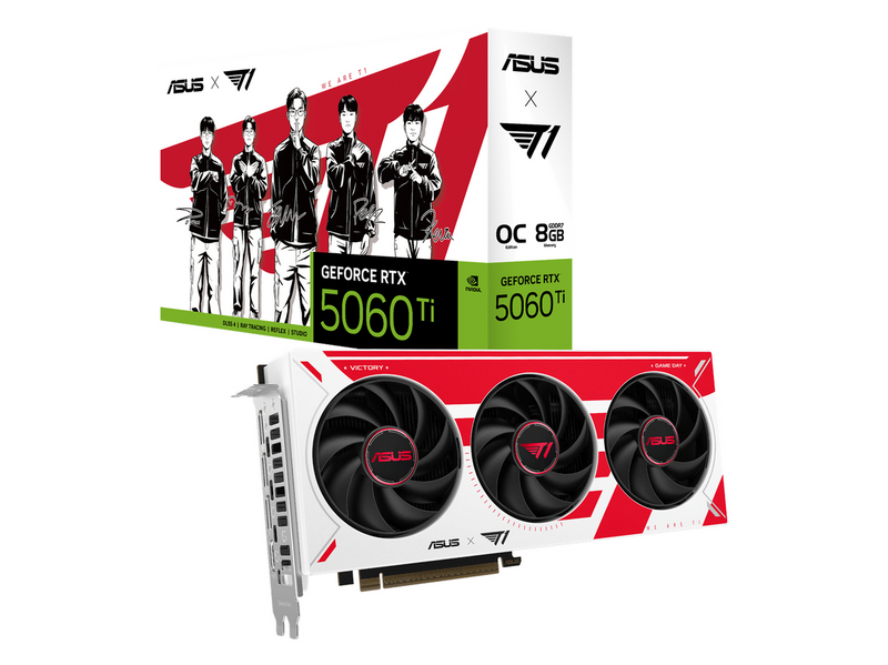 ASUS GeForce RTX 5060 Ti T1 OC - 8GB GDDR7 RAM - Grafikkarte