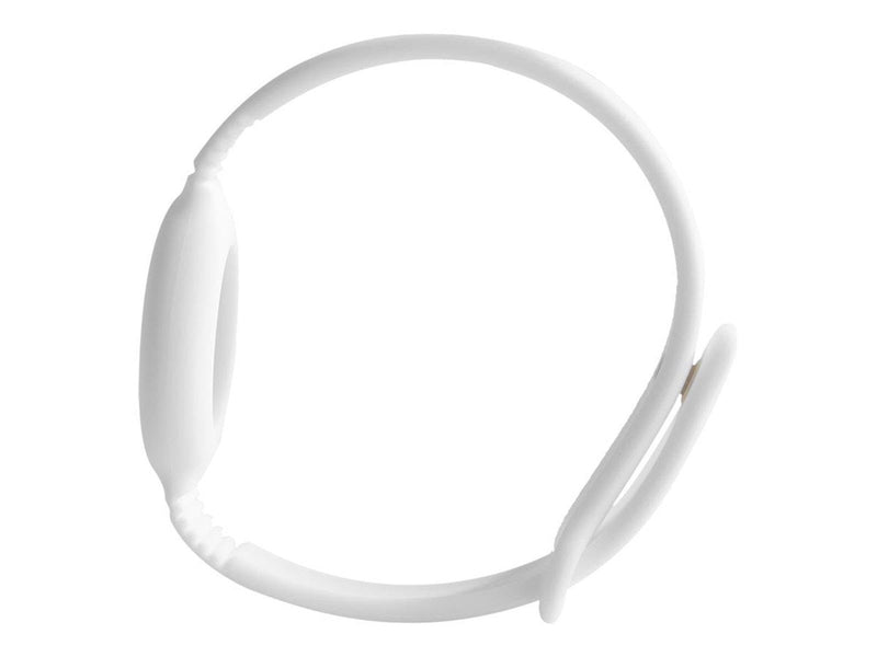 Deltaco Apple AirTag silicone wristband white