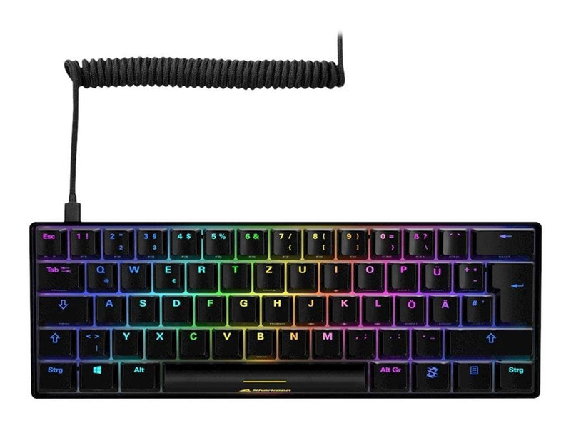 Sharkoon SKILLER SGK50 S4 - keyboard - QWERTZ - German - black - Tastaturen - Deutsch - Schwarz