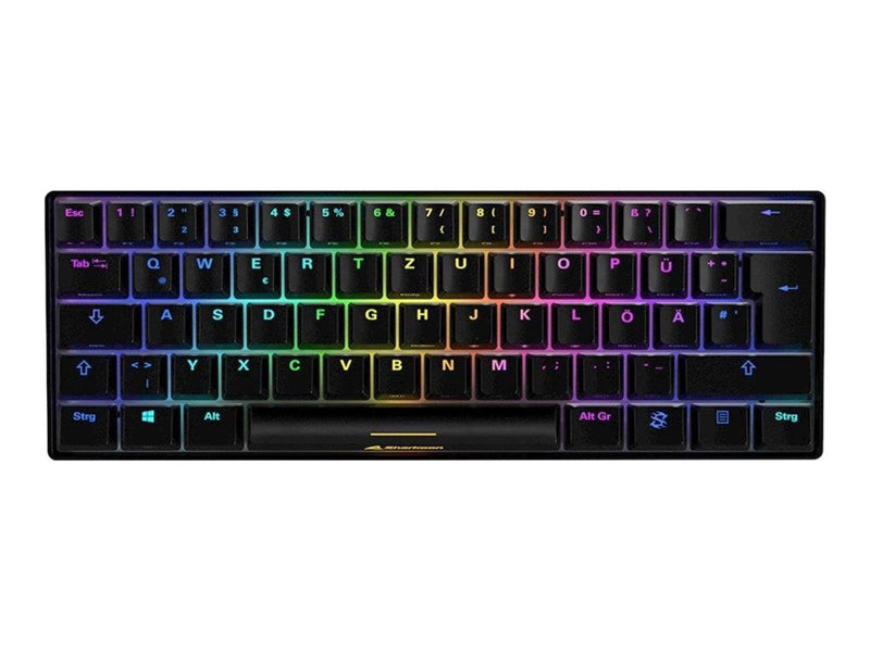 Sharkoon SKILLER SGK50 S4 - keyboard - QWERTZ - German - black - Tastaturen - Deutsch - Schwarz