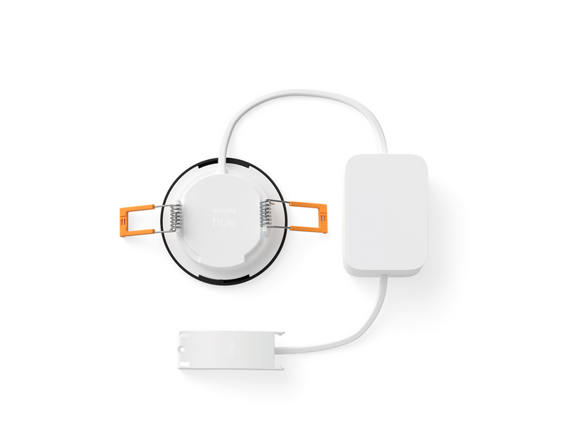 Philips Hue Slim recessed spotlight 90 mm Black