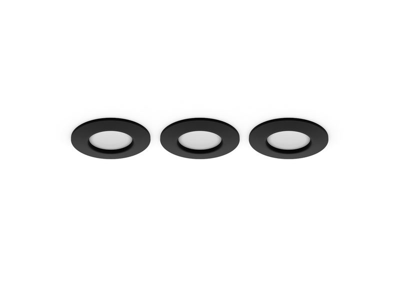Philips Hue Slim recessed spotlight 90 mm Black - 3-pack