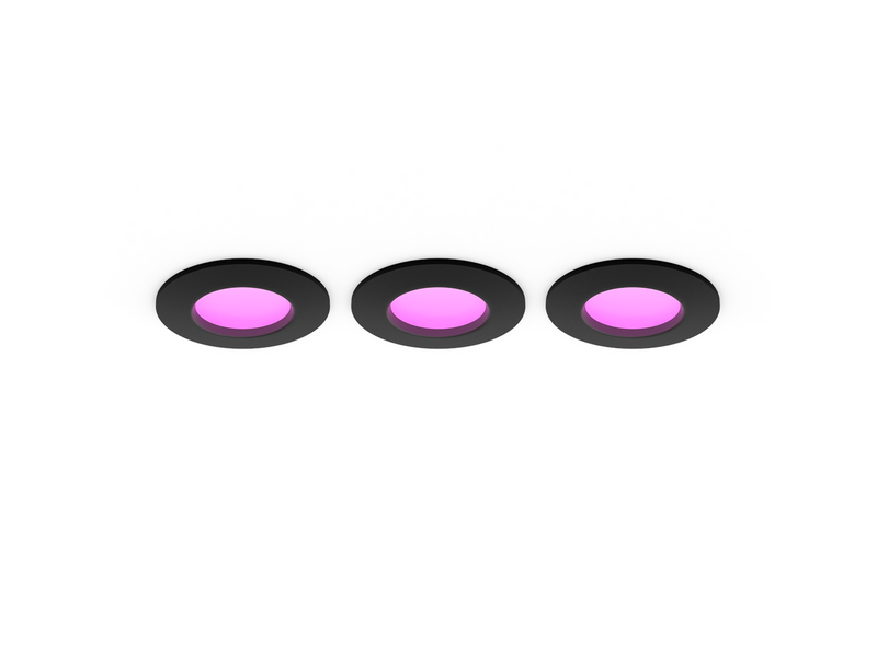 Philips Hue Slim recessed spotlight 90 mm Black - 3-pack