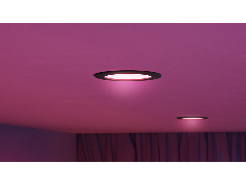 Philips Hue Slim recessed spotlight 117 mm Black