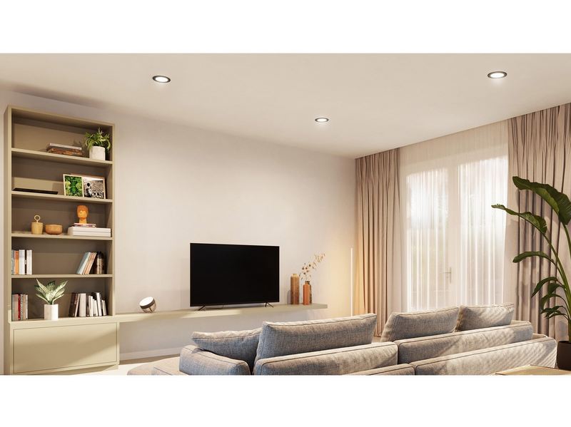 Philips Hue Slim recessed spotlight 117 mm Black