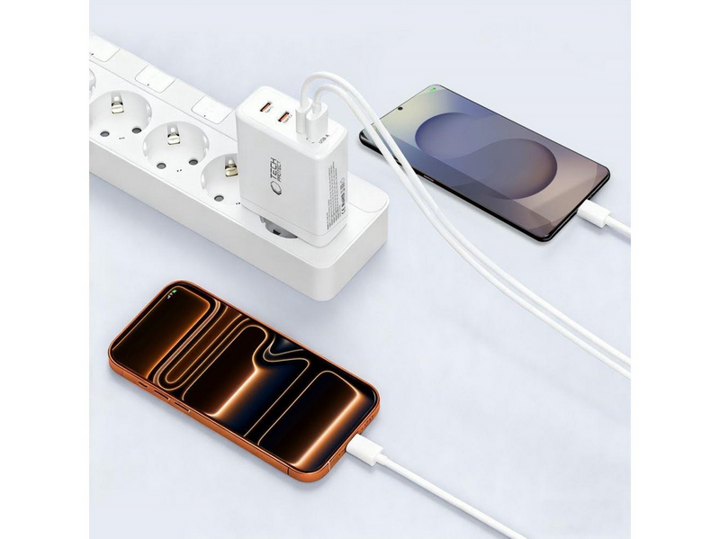 Tech-Protect NC120W-GAN 4-Ports 120W AC Charger - White