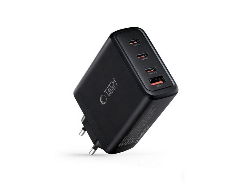 Tech-Protect NC140W-GAN 4-Ports 140W AC Charger - Black
