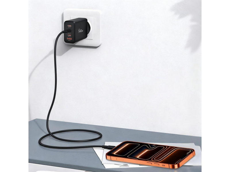 Tech-Protect NC140W-GAN 4-Ports 140W AC Charger - Black
