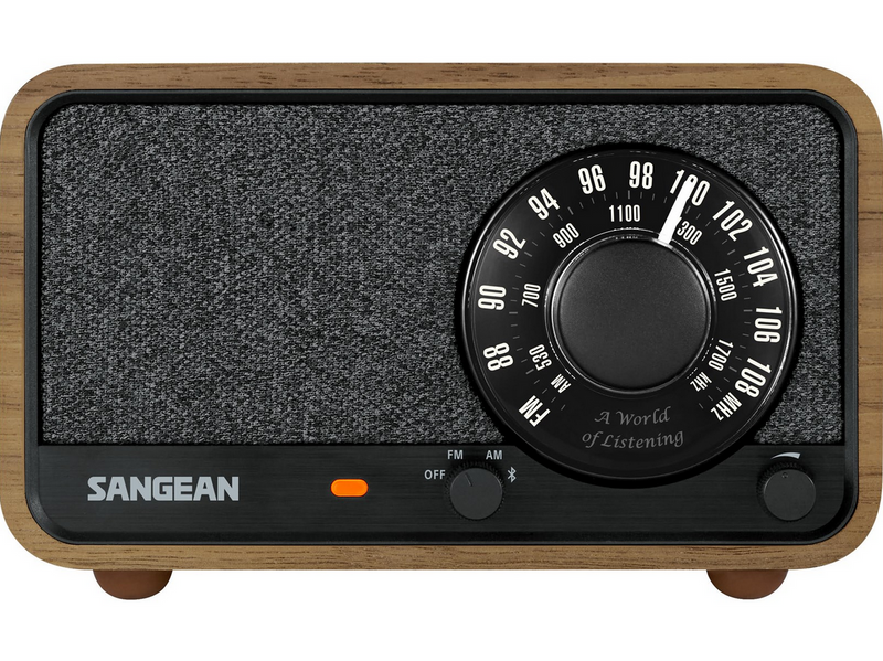 Sangean WR-8 AM/FM/Bluetooth Radio Vintage Walnut - AM/FM - Mono - Walnuss