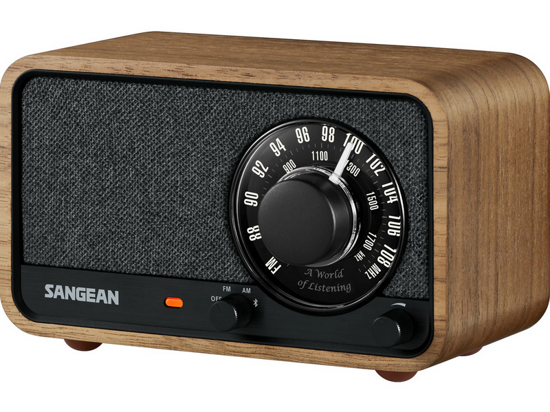 Sangean WR-8 AM/FM/Bluetooth Radio Vintage Walnut - AM/FM - Mono - Walnuss