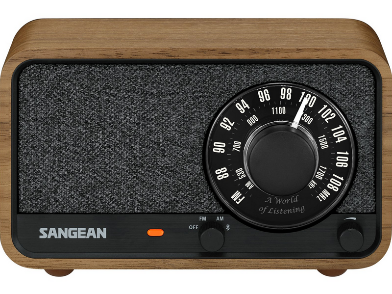 Sangean WR-8 AM/FM/Bluetooth Radio Vintage Walnut - AM/FM - Mono - Walnuss