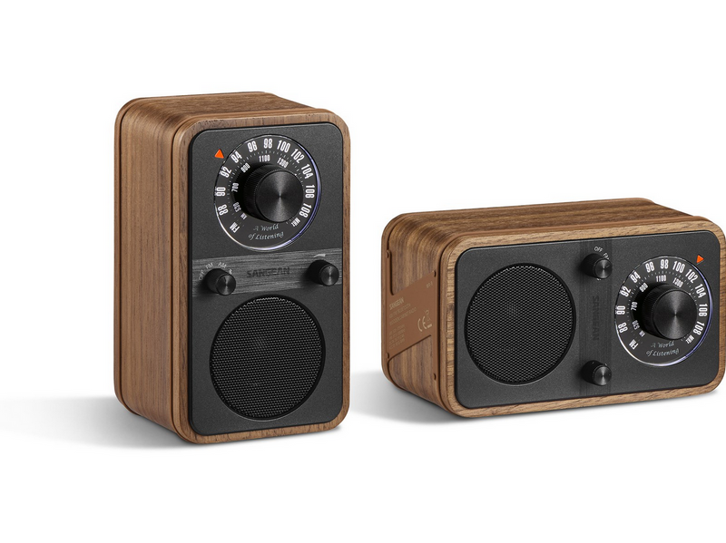 Sangean WR-9 AM/FM/Bluetooth Radio Vintage Walnut - AM/FM - Mono - Walnuss