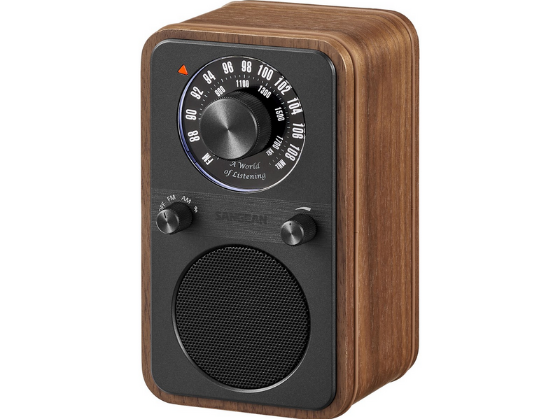 Sangean WR-9 AM/FM/Bluetooth Radio Vintage Walnut - AM/FM - Mono - Walnuss