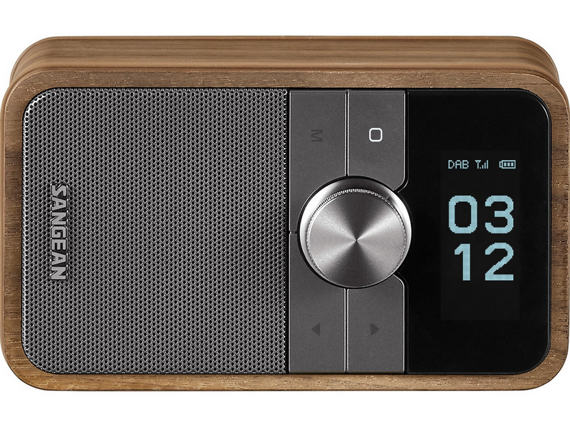 Sangean DDR-8 DAB+/FM-RDS/Bluetooth Radio Vintage Walnut - DAB+/FM - Mono - Walnuss