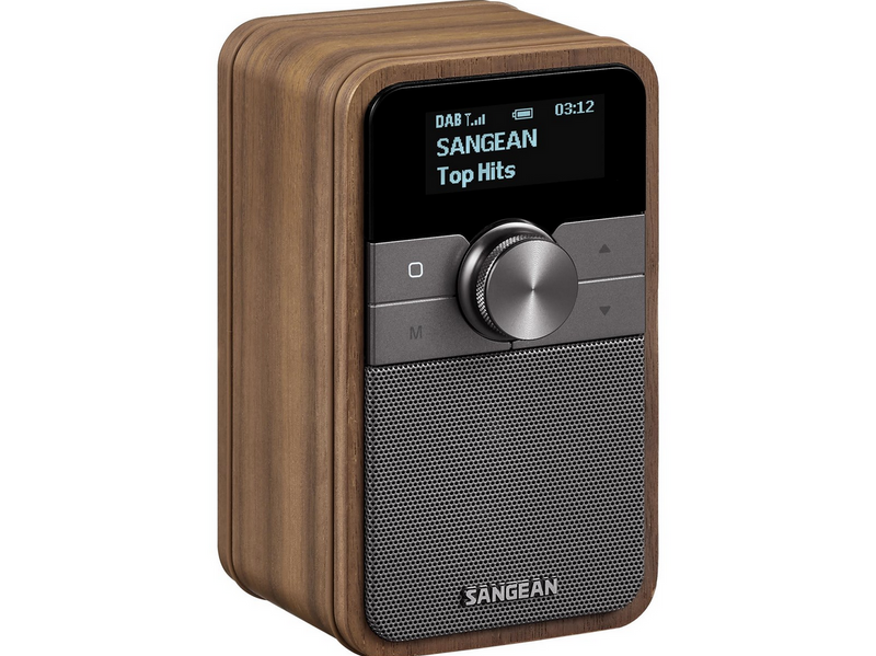 Sangean DDR-8 DAB+/FM-RDS/Bluetooth Radio Vintage Walnut - DAB+/FM - Mono - Walnuss