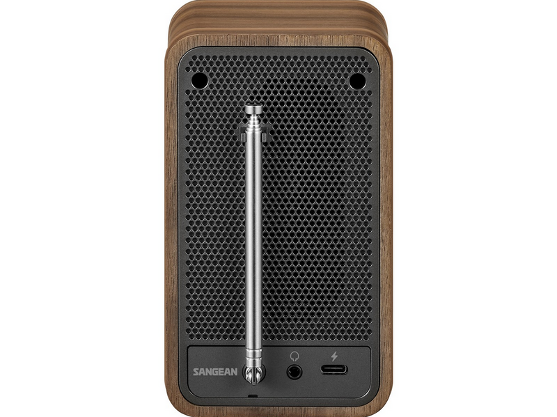 Sangean DDR-8 DAB+/FM-RDS/Bluetooth Radio Vintage Walnut - DAB+/FM - Mono - Walnuss
