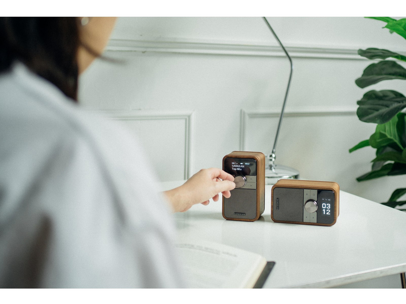 Sangean DDR-8 DAB+/FM-RDS/Bluetooth Radio Vintage Walnut - DAB+/FM - Mono - Walnuss