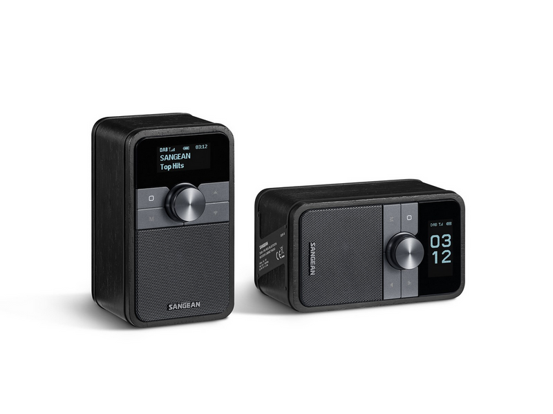 Sangean DDR-8 DAB+/FM-RDS/Bluetooth Radio Midnight Oak - DAB+/FM - Mono - Eiche/Schwarz