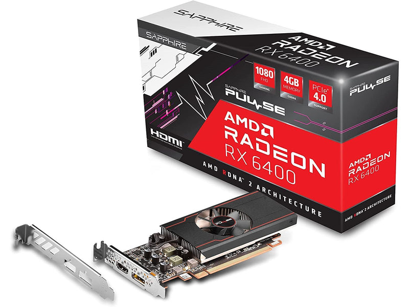 Sapphire Radeon RX 6400 Pulse - 4GB GDDR6 RAM - Grafikkarte