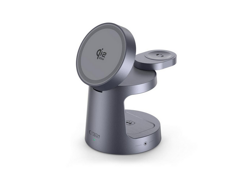 Tech-Protect Wireless charger QI2.2-25W-A48 3in1 magnetic - navy blue