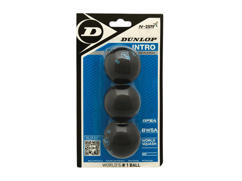 Dunlop INTRO 3-pack Squash Ball