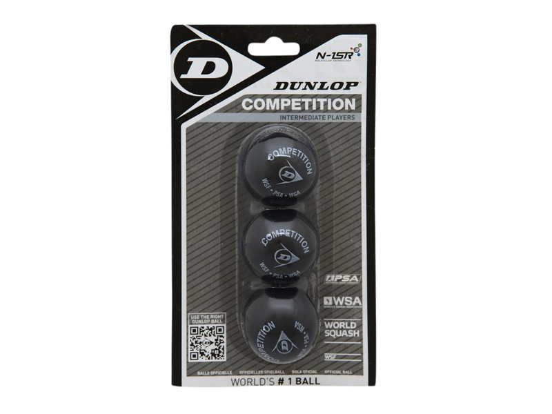 Dunlop COMPETITION 3-pack Squash Ball