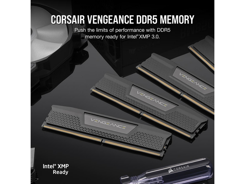 Corsair Vengeance DDR5-6000 - 32GB - CL36 - Dual Channel (2 pcs) - Intel XMP - Schwarz