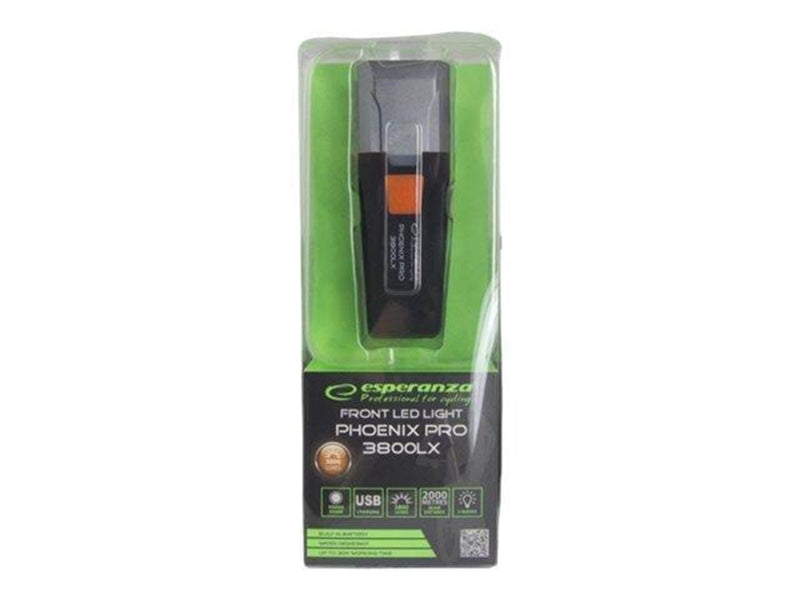 Esperanza Professional Bike Front Light Phoenix PRO 3800 LX