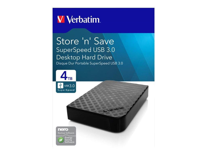 Verbatim Store 'n' Save - Extern Festplatte - 2TB - Schwarz