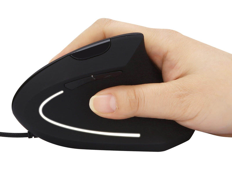 Sandberg Wired Vertical Mouse - Vertical mouse (Schwarz)