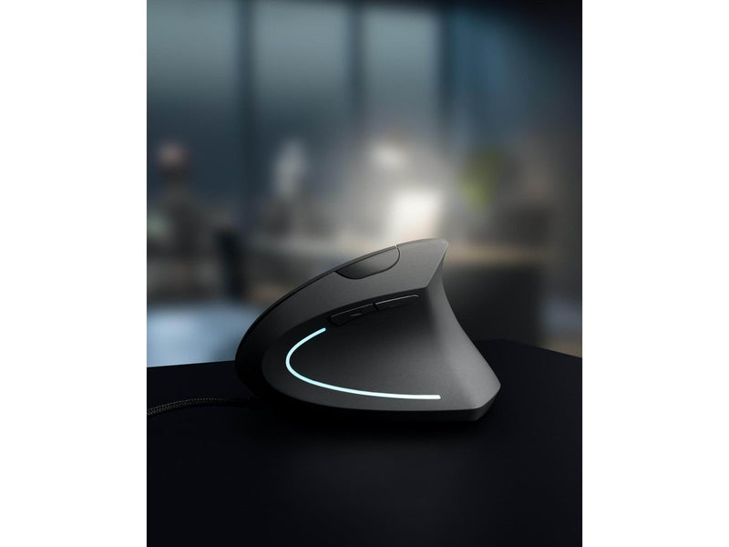 Sandberg Wired Vertical Mouse - Vertical mouse (Schwarz)