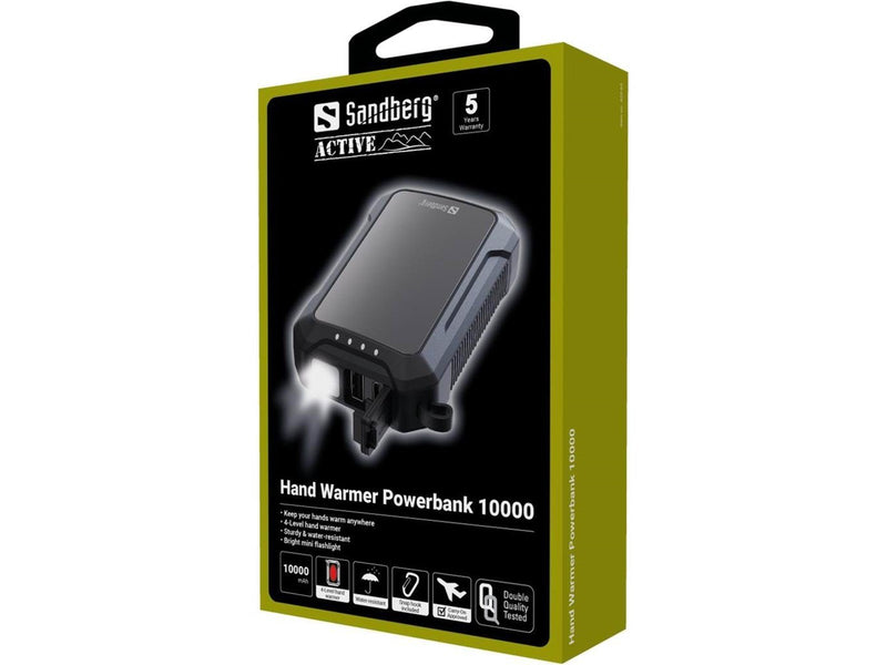 Sandberg Hand Warmer Powerbank 10000 Powerbank (Akku) - schwarz - 10000 mAh