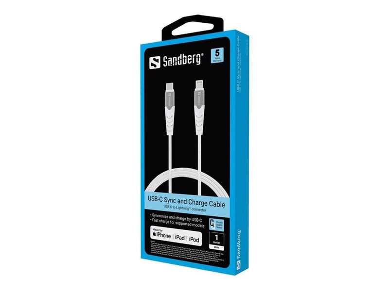 Sandberg USB-C PD to Lightning MFI 1M