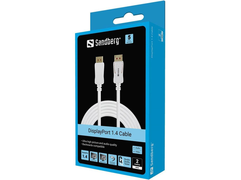 Sandberg DisplayPort 1.4 Cable - 2m