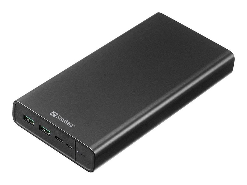 Sandberg Powerbank USB-C PD 100W 38400 Powerbank (Akku) - schwarz - 38400 mAh