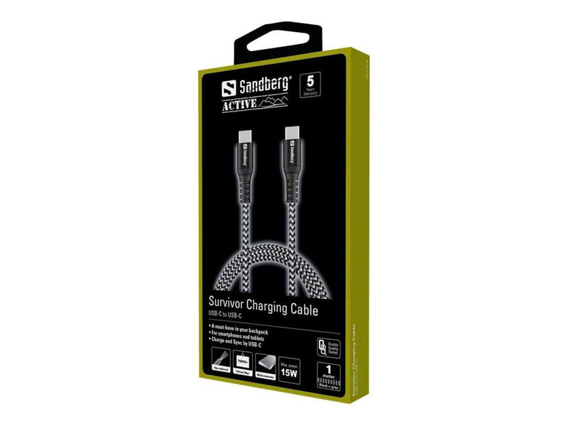 Sandberg Survivor USB-C- USB-C Cable 1M