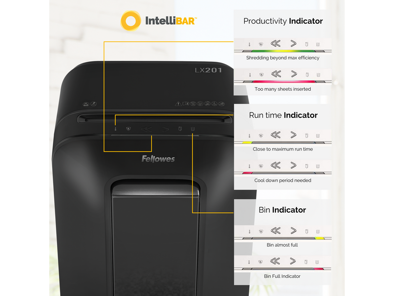 Fellowes Powershred® LX201 Mikroschnitt Aktenvernichter