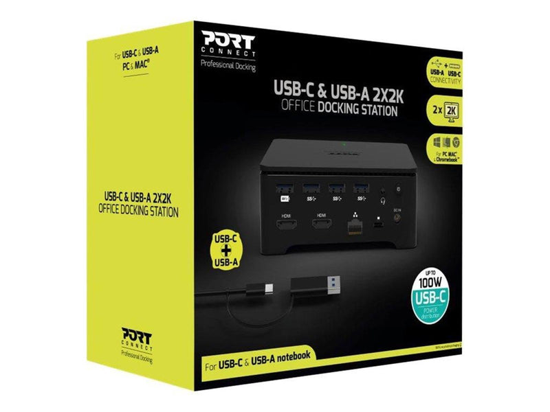 PORT Designs PORT connect USB-C & USB-A 2X2K UNIVERSAL OFFICE